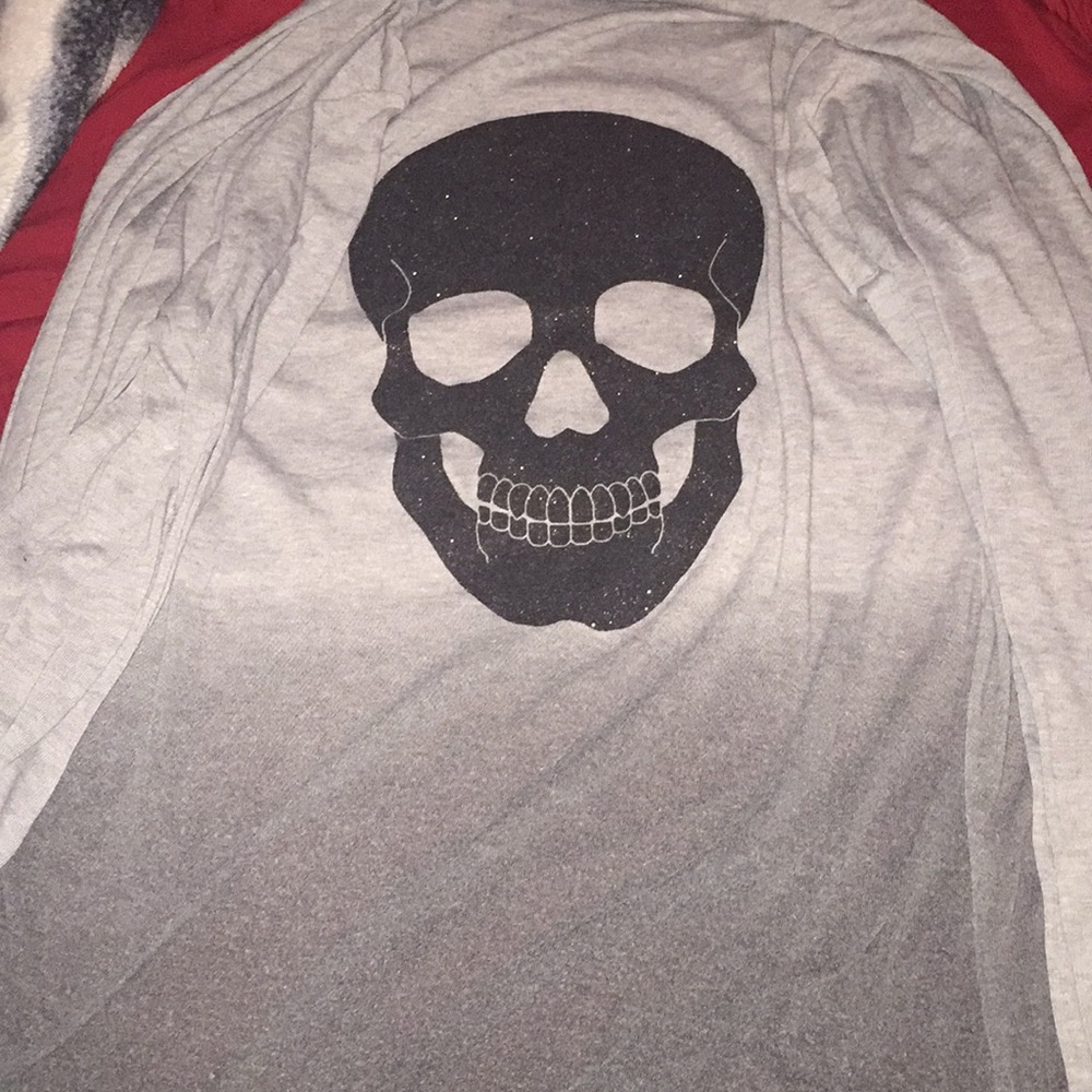 Glitter skull sweater